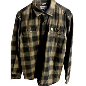 Carhartt Men's size‎ Med, Heavy wieght Fannell Original Fit shirt